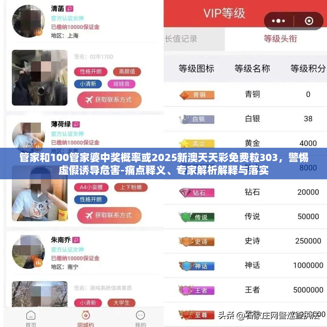 管家和100管家婆中奖概率或2025新澳天天彩免费粒303，警惕虚假诱导危害-痛点释义、专家解析解释与落实